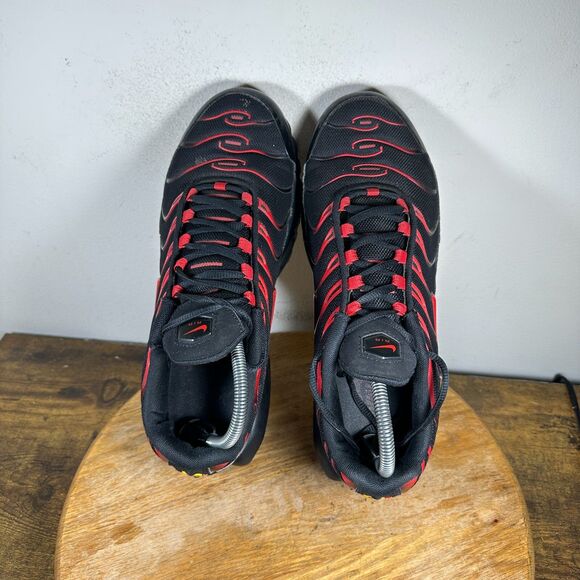 Nike Air Max Plus Bred Black Red Shoes‎ Mens Size 11 CU4864-001 - Picture 6 of 8